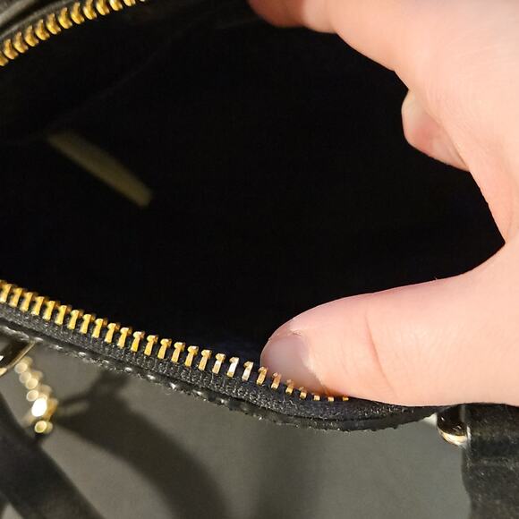 NWT Kate Spade Black  Mini Reiley Laurel Way  Glitter Purse. - Picture 6 of 9